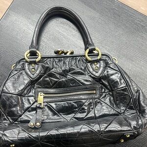 Marc Jacobs Black Quilted Satchel